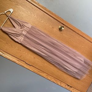Blush floor length dress